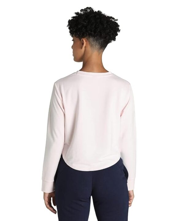 Puma women's polyester sweatshirt with a comfortable crew neck design. - Image 2