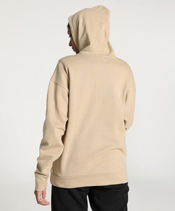 Puma Women's Cotton Relaxed Fit Hooded Sweatshirt with Ribbed Cuffs and Short Length. - Image 2