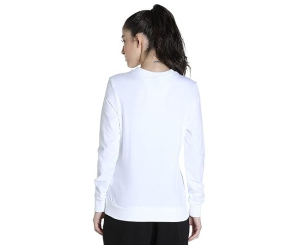 Puma Women's Cotton Sweatshirt with Crew Neck for comfort and style. - Image 3